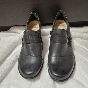 Earth Origins Boots Womens Sz 6 B Wheaton Winnifred Ankle Black Leather Booties